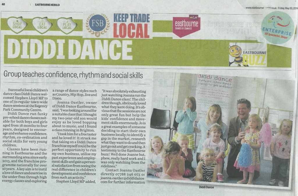 diddi dance Eastbourne article